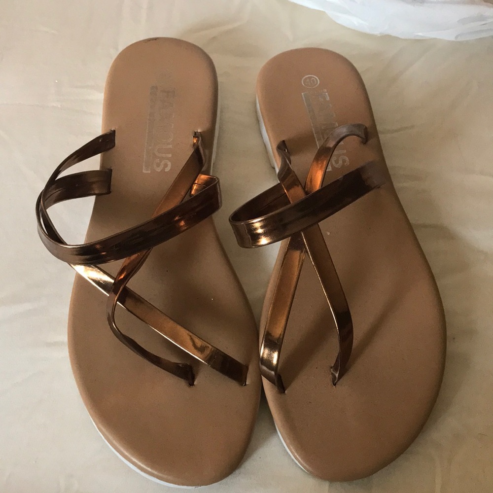 Copper flip flops